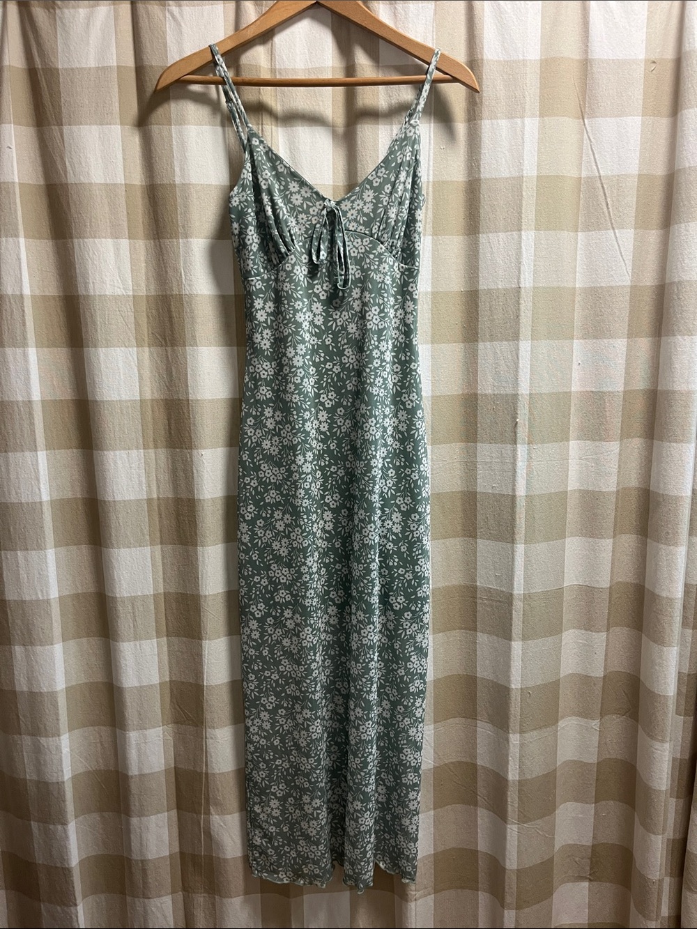 No Comment Pale Green Slip Dress